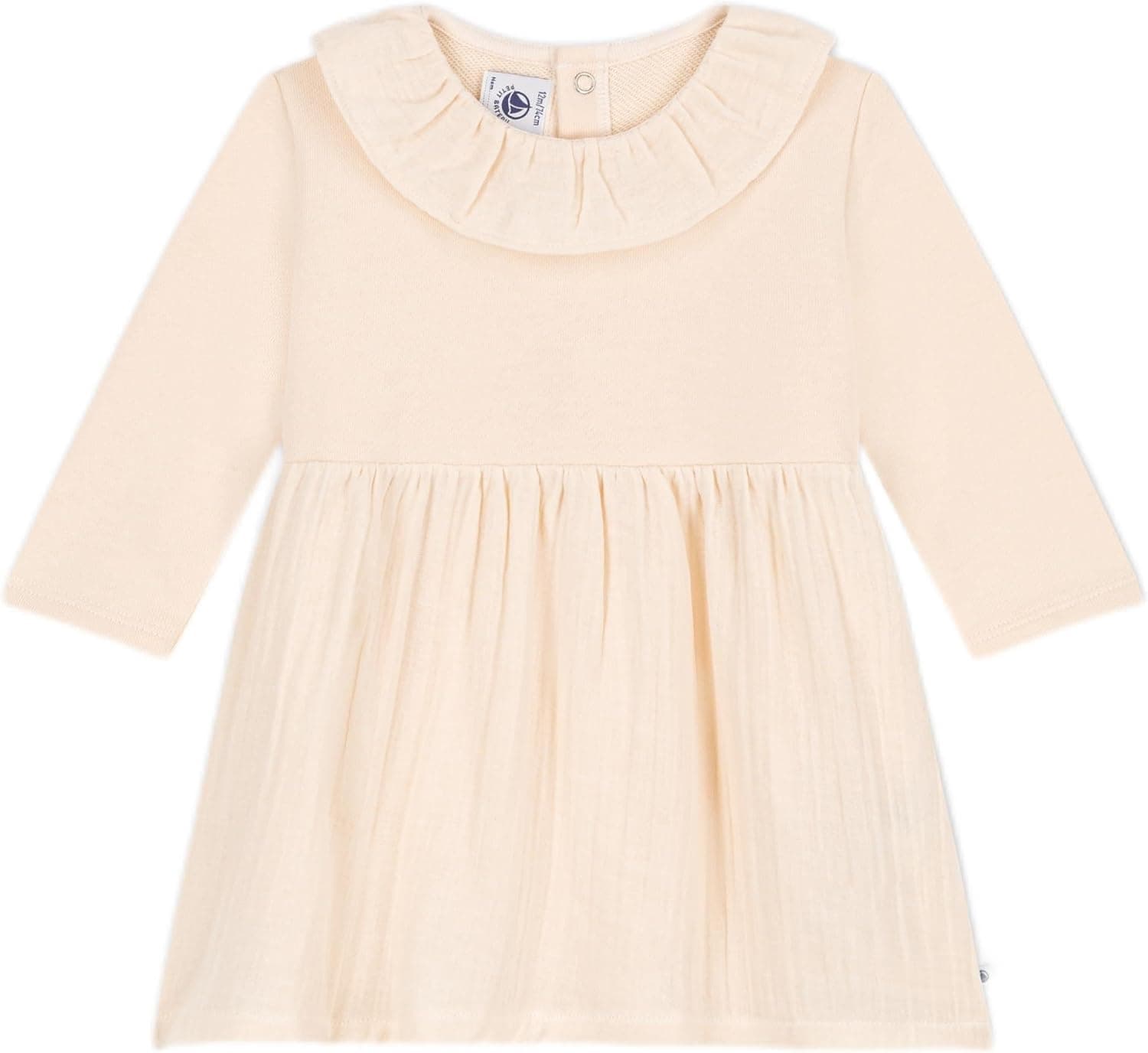 Petit Bateau A08ak Robe Manches Longues Bébé Fille (Lot de 1)