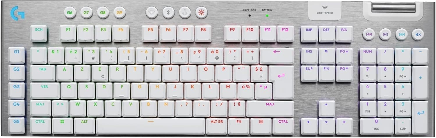 Logitech G G915 X LIGHTSPEED Clavier gaming sans fil ultra-plat