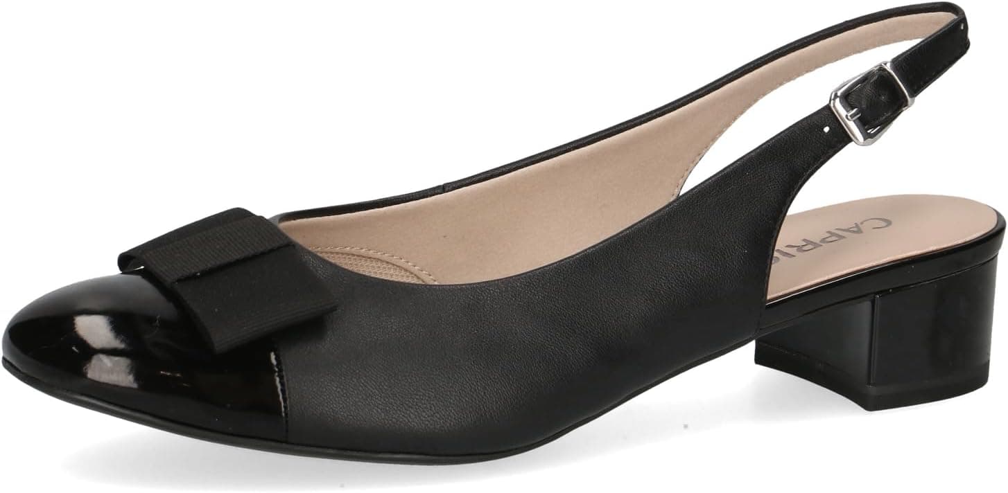 CAPRICE Escarpins Slingback avec nœud Élégants