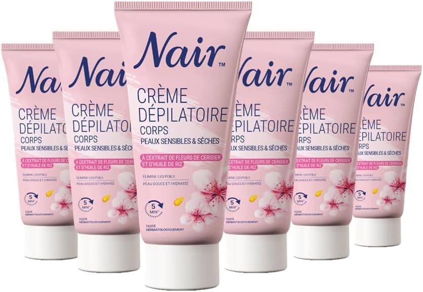 Depilatory Cream - Body - Dry & Sensitive Skin Hard Bundle x6