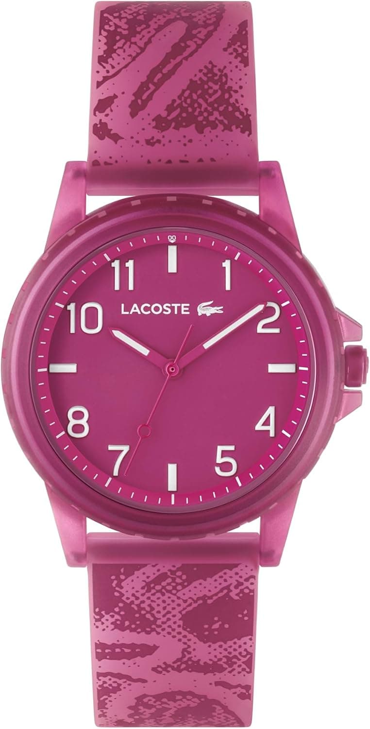 Lacoste Montre Enfant Rider Analogique – Mouvement Quartz, Étanche, Bracelet Silicone – Cadeau Mixte Garçon Fille