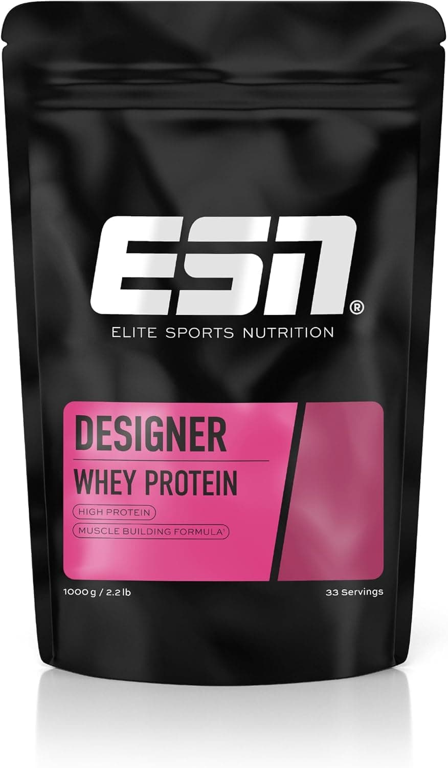 ESN Designer Whey Protein - Faible en gras et en glucides. Donc très polyvalent, idéal pour suivre un régime et se muscler - 1000g (biscuits et crème)