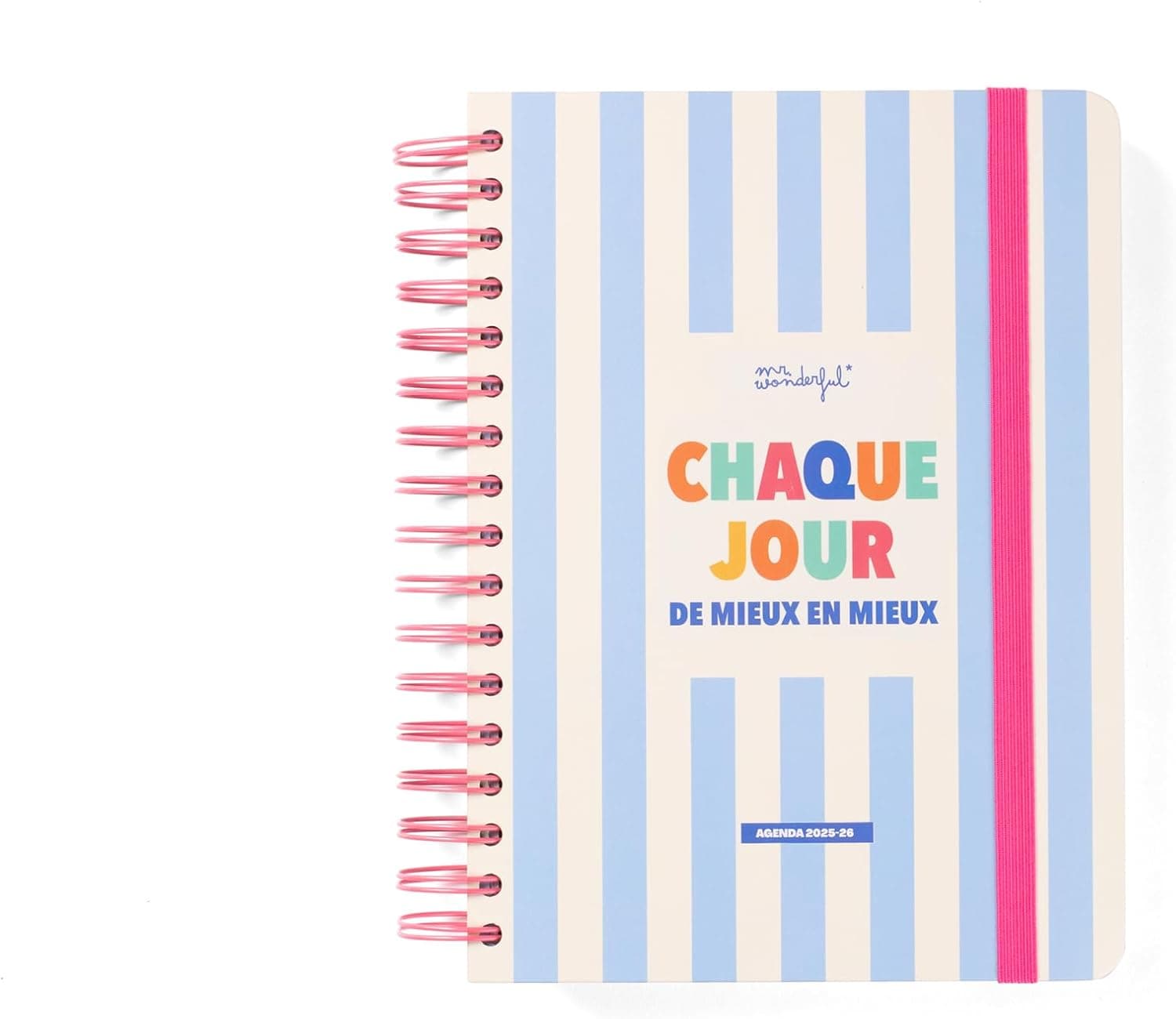 Mr.Wonderful - Agenda Office 2025-26 Journalier - La vie, c'est MAINTENANT