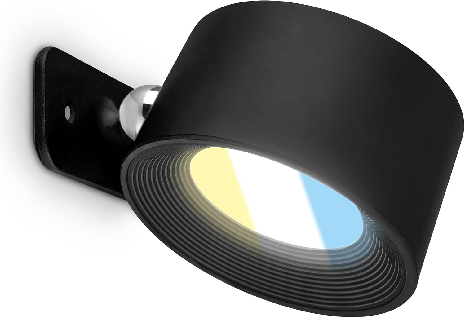 BRILONER - Applique murale sans alimentation électrique avec batterie rechargeable, amovible magnétiquement, pivotante à 360°, dimmable, CCT, applique murale intérieure, lampe de lit, 8,7x7,5x4,8cm