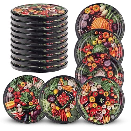 KADAX Lot de 10 couvercles Twist-Off Ø82 mm pour bocaux 235-900ml