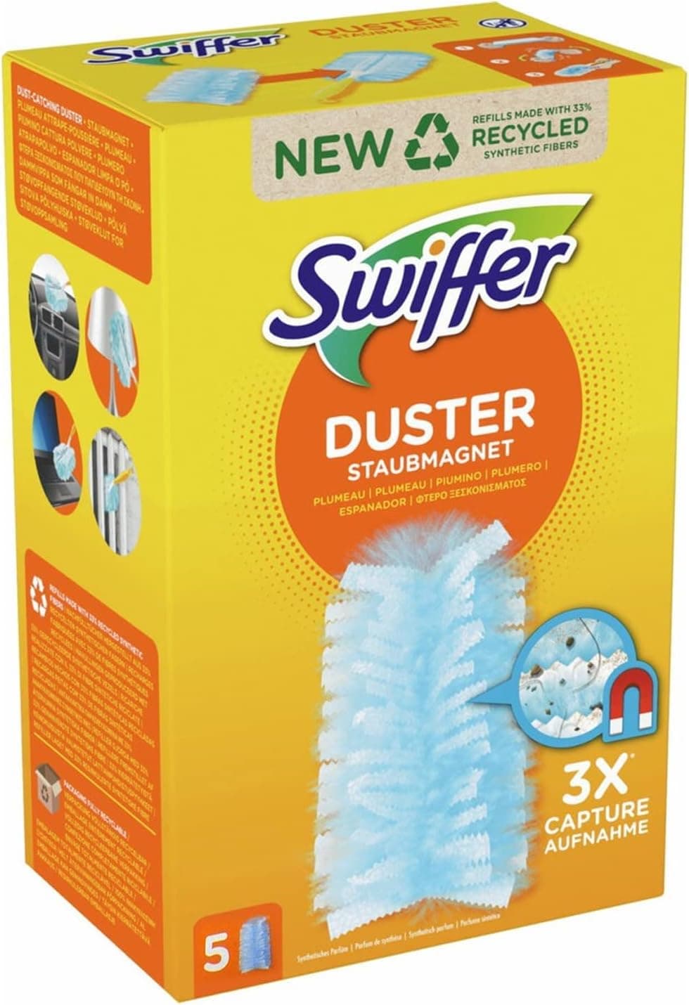 Swiffer Duster Staubmagnet, Recharges, 1 paquet de 5 unités