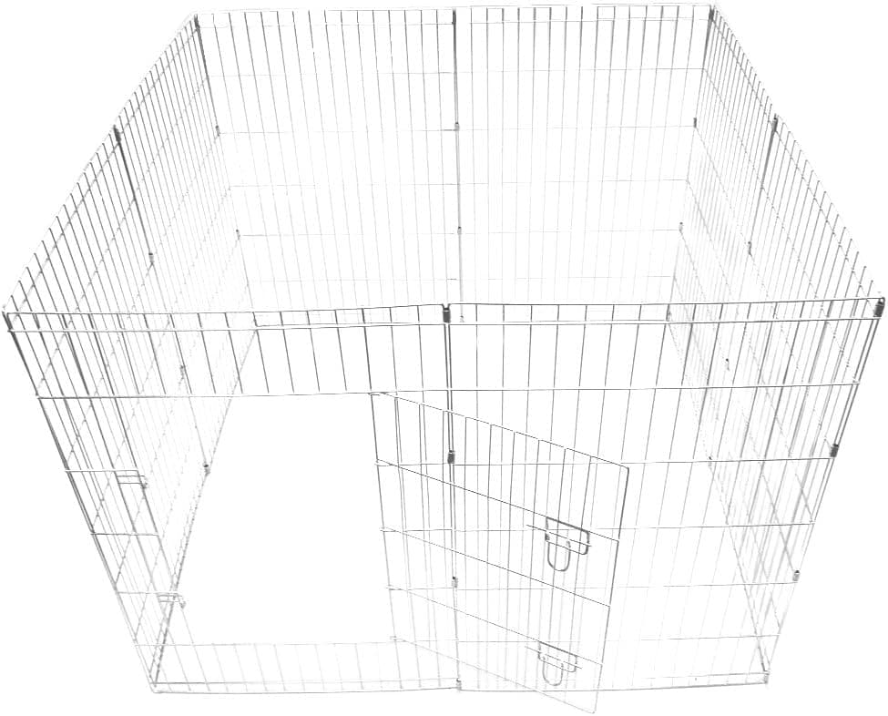Ellie-Bo enclos/Parc pour Chiots et Lapins, 8 Pièces, Facile à Monter, 91 cm de Haut