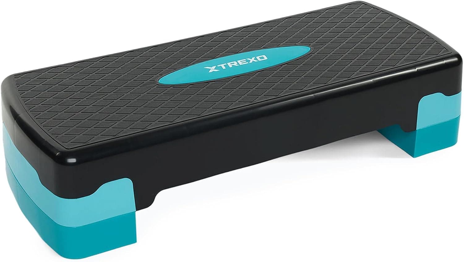 TREXO Marche aérobique 68 x 28 cm Pour le cardio et le fitness Hauteur réglable 15-20 cm Durable en polypropylène et TPR Marche aérobique de haute qualité