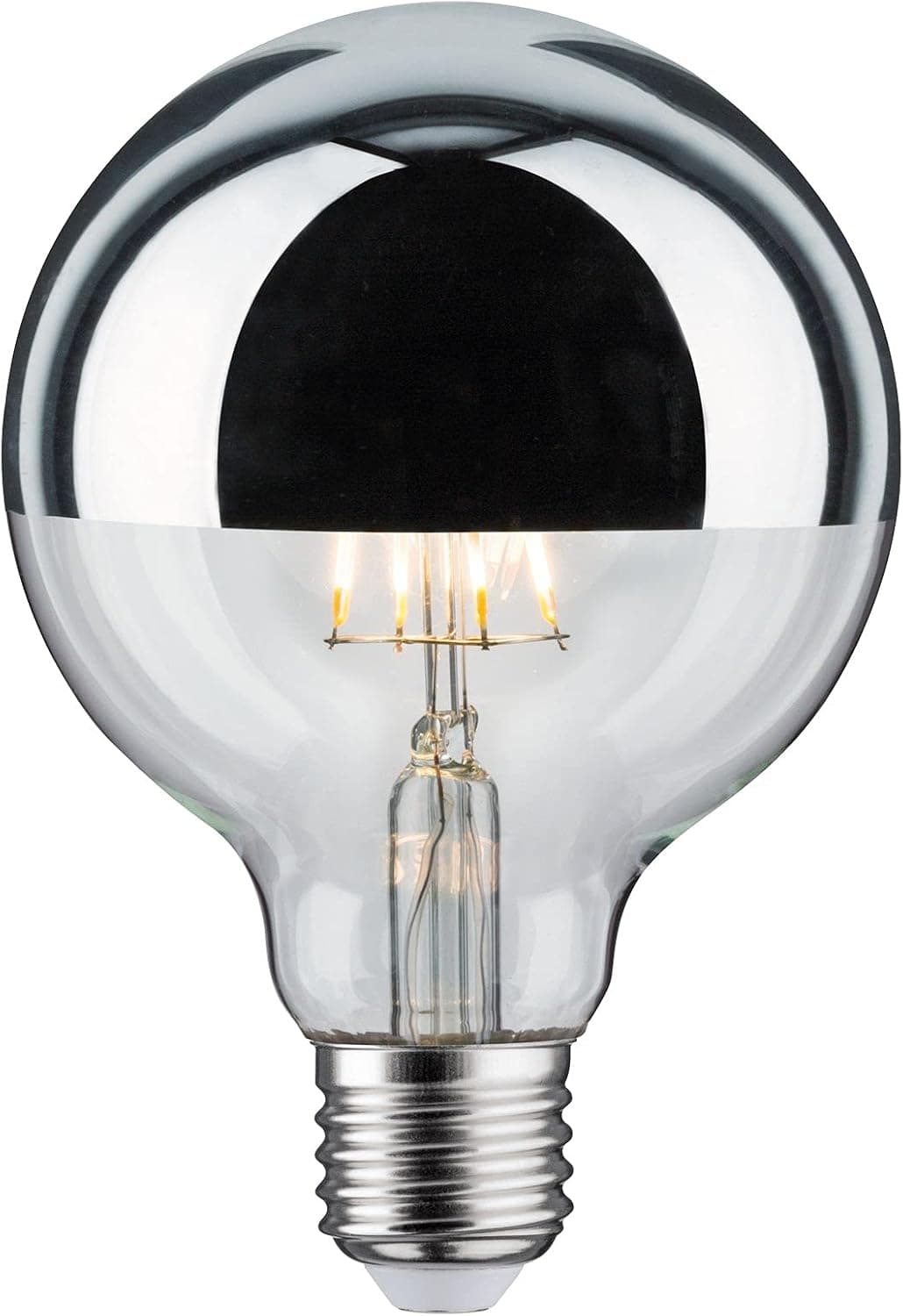 Paulmann 28673 Ampoule LED à filament G95 7 W Argenté 2700 K Intensité variable E27