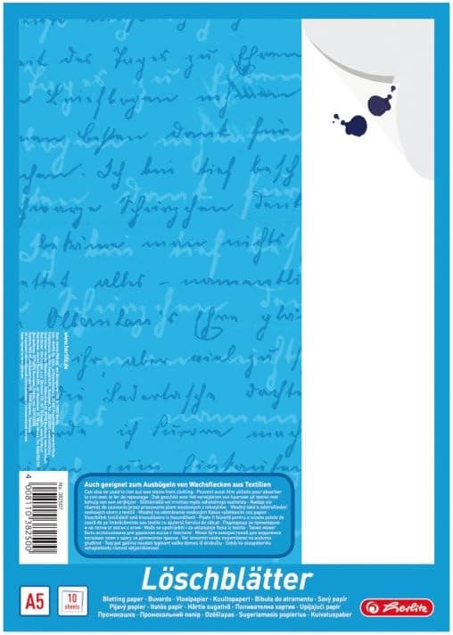 Herlitz Feuilles Buvard, Format A5, 10 Feuilles