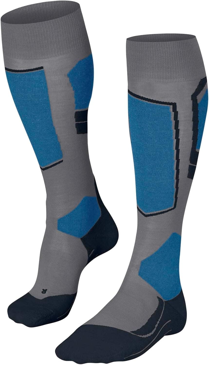 FALKE homme SK4 chaussettes de ski rembourrage léger anti-ampoule fines respirantes séchage rapide régulation climatique anti-odeur laine fil fonctionnel 1 paire