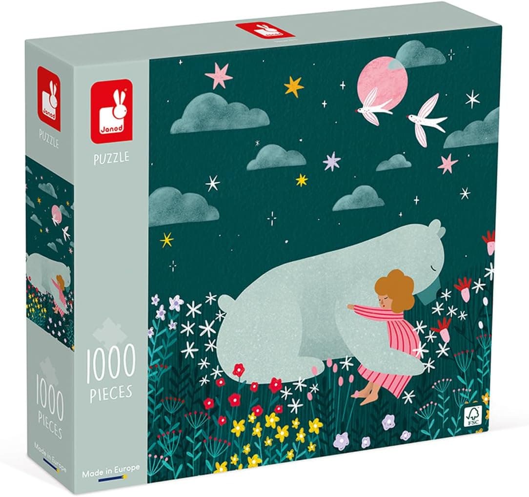 Janod – Puzzle 1000 Pièces – Amitié - Adapté Adulte Adolescent Enfant - Développe la Patience et la Dextérité - Fabrication Européenne et Certifié FSC - Dès 10 Ans,J02522