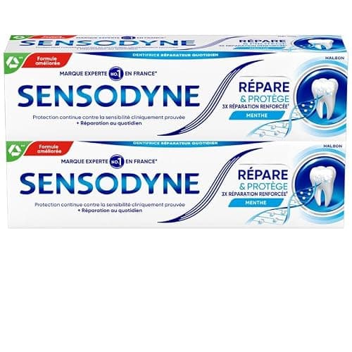 Sensodyne Dentifrice Répare & Protège Dents Sensibles Menthe 2 x 75 ml