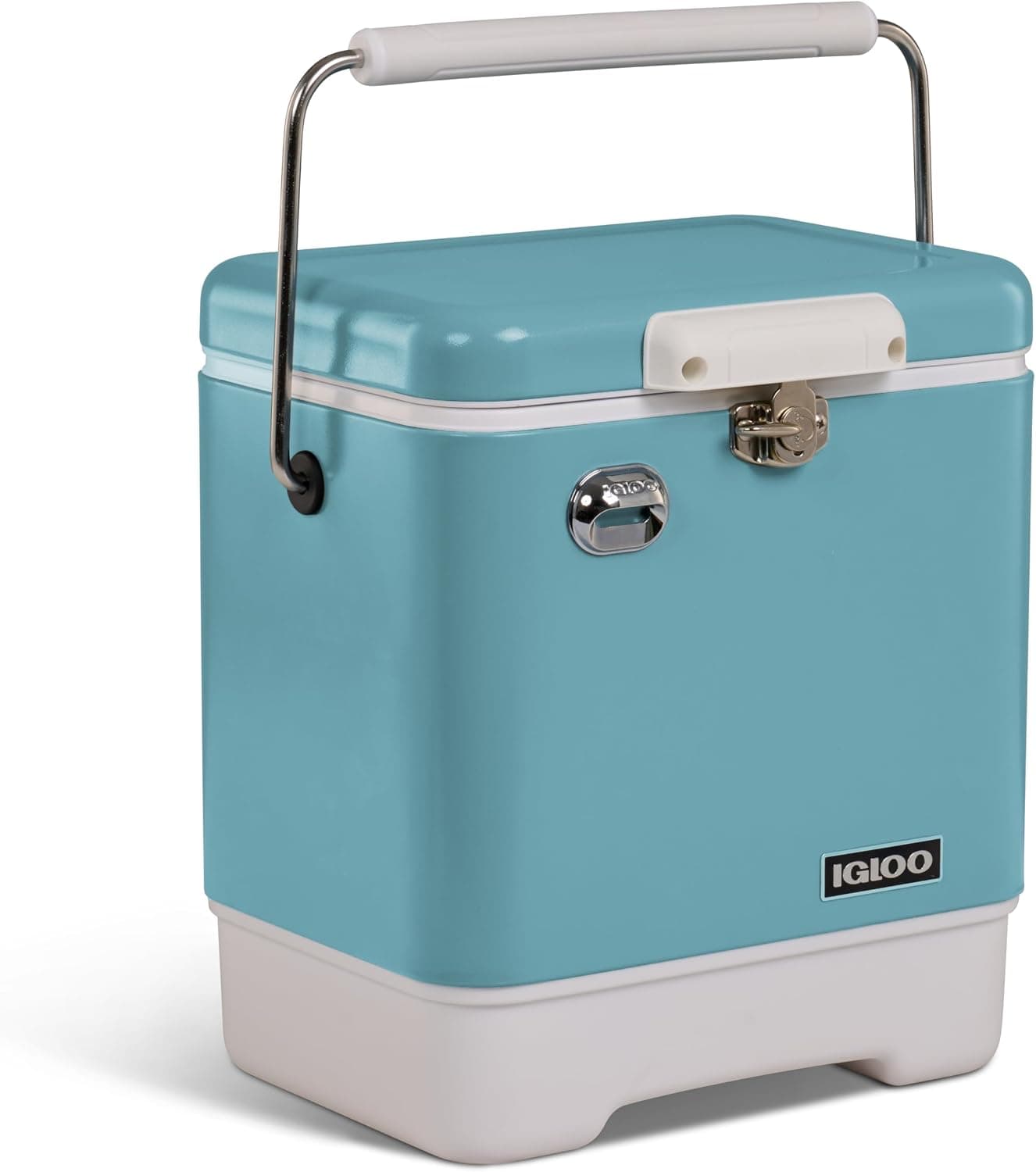 IGLOO Legacy 20 Glacière en Acier INOX 19L (Menthe) – glacière Premium Robuste avec décapsuleur intégré – Excellente Isolation pour Camping, Plage, Jardin & événements extérieurs