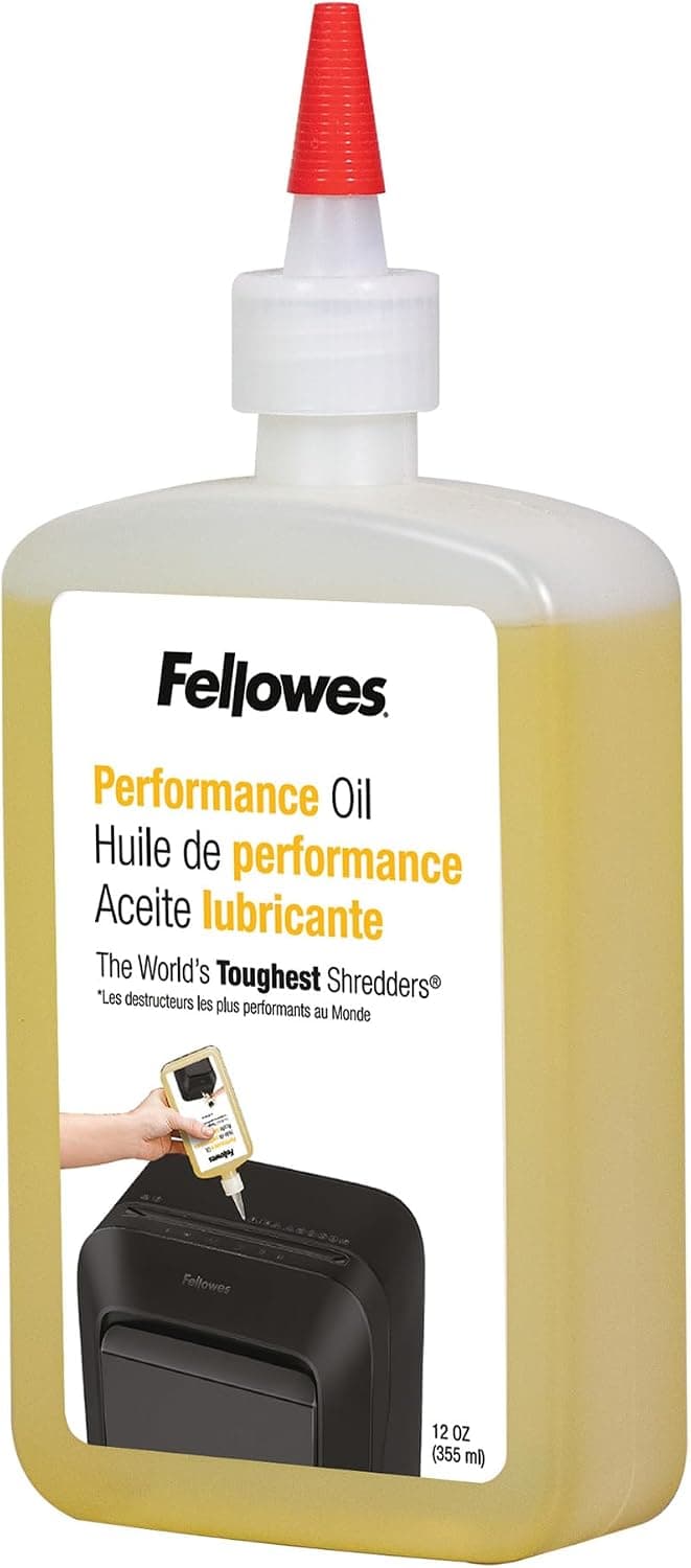 Fellowes Huile Pour Destructeur De Papier Coupe Croisée Et Micro Coupe, 355ml