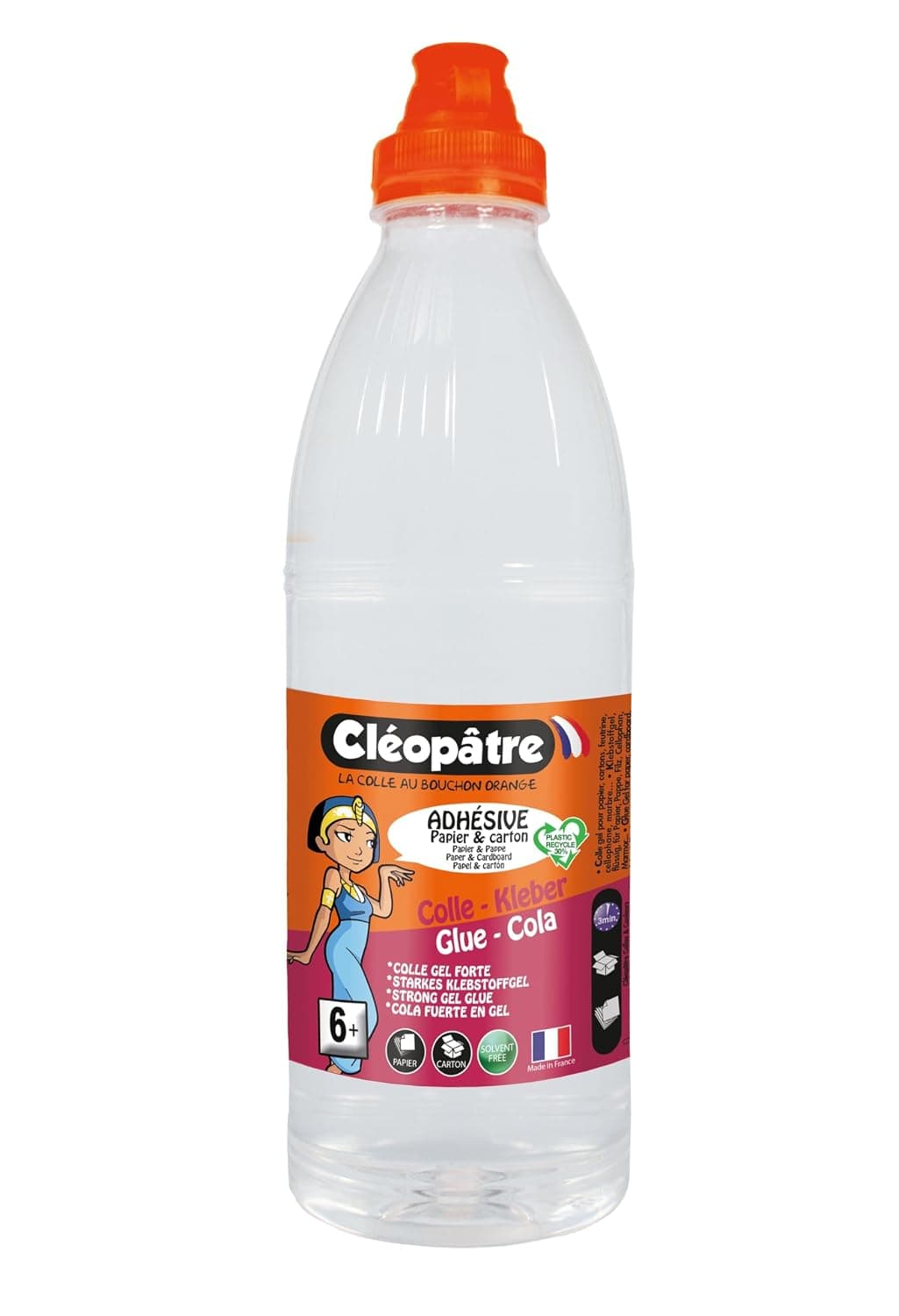 CLÉOPÂTRE Colle transparente forte "Adhésive" en 1 kg