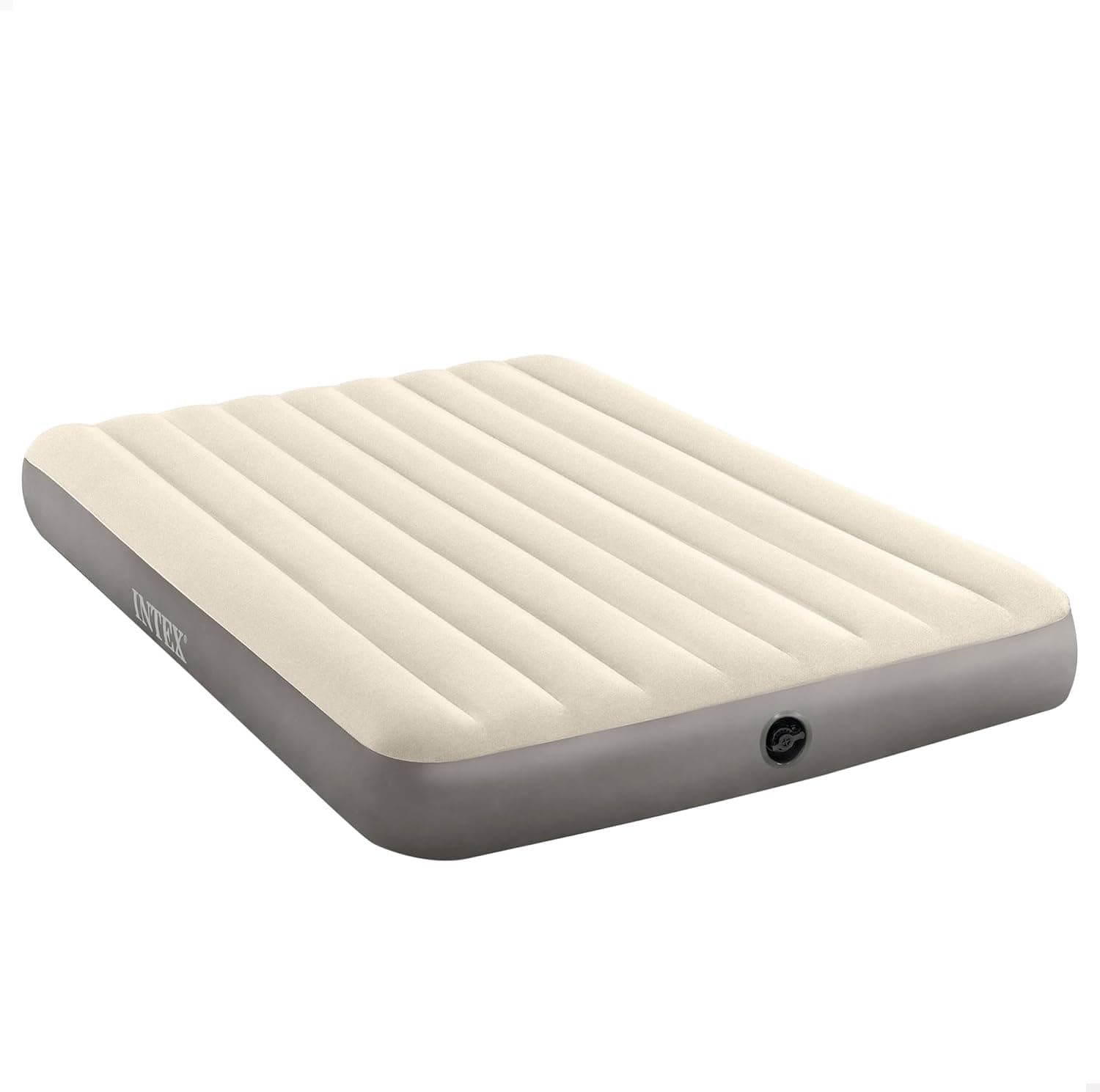 INTEX 64103 Unisexe Queen Dura-beam Série Unique haute Matelas gonflable, Taupe/Gris, Le roi de Californie