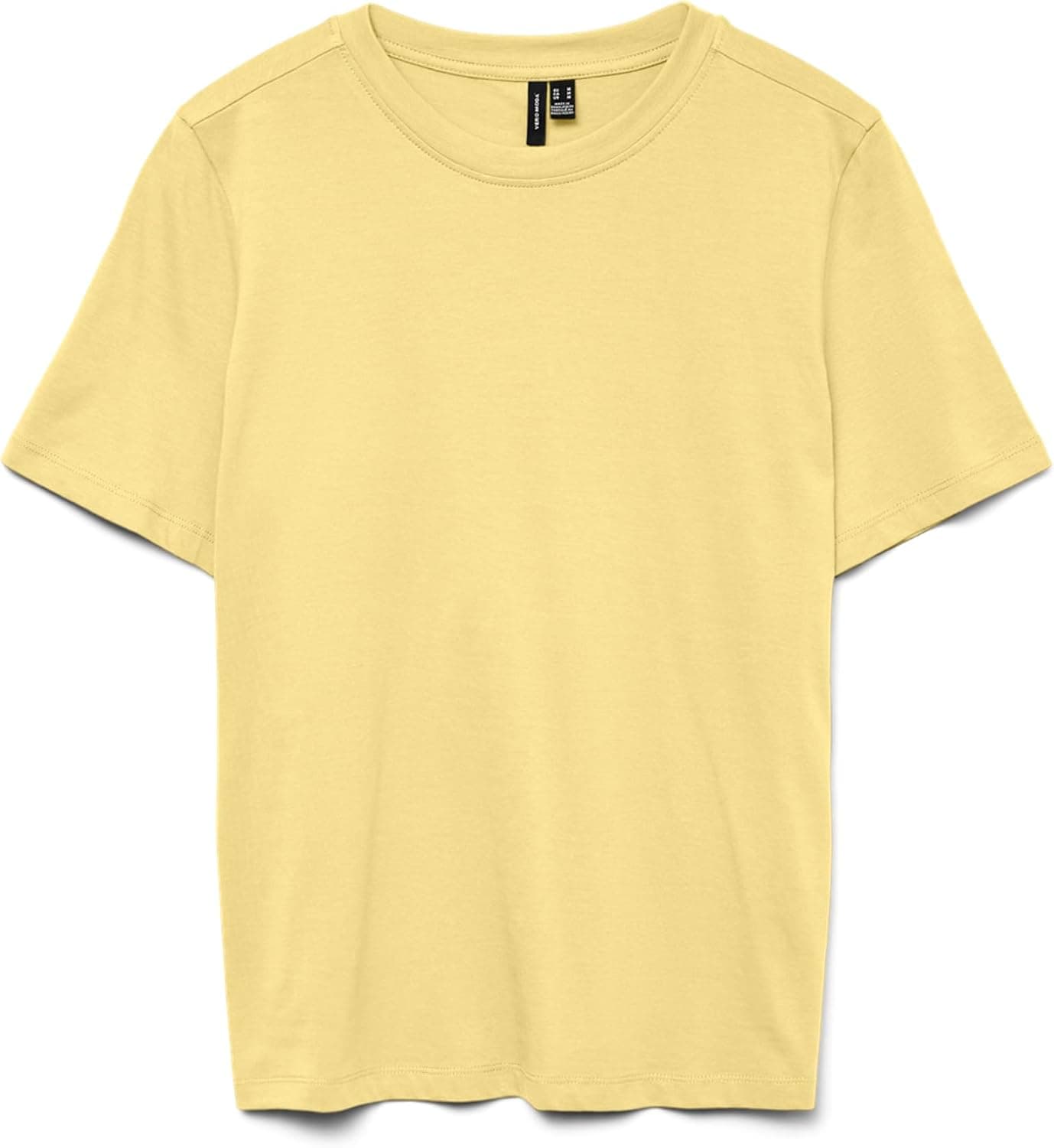 Vero Mode Top T-Shirt Femme Col Rond Manches Courtes Coupe Normale