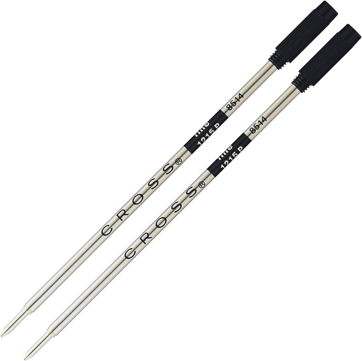 CROSS 8514 Recharge pour stylo bille standard Noir fin Noir Fine Lot de 2.