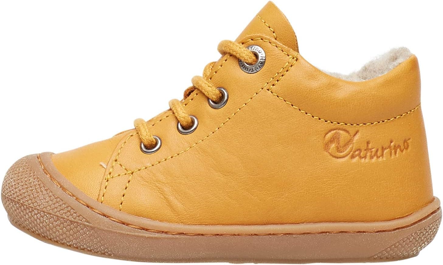 Naturino Chaussures Premiers Pas en Cuir doublés en Laine