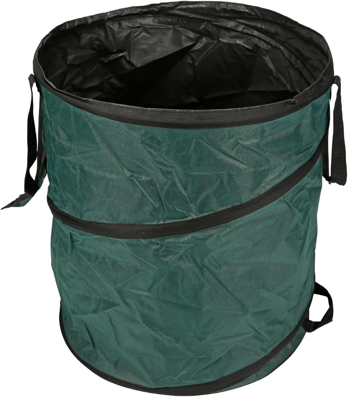 Toolland Sac à déchets de jardin, sac végétaux, sac pour herbe, sac herbe jardin, sac jardinage déchets verts autoportant avec poignées pliable, réutilisable, polyester, vert, 123 L