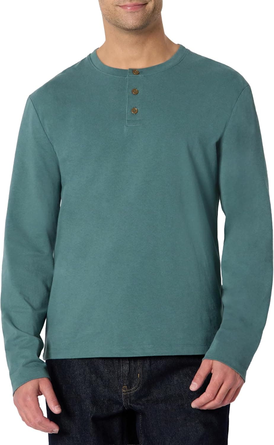 Amazon Essentials Chemise Henley à Manches Longues Homme