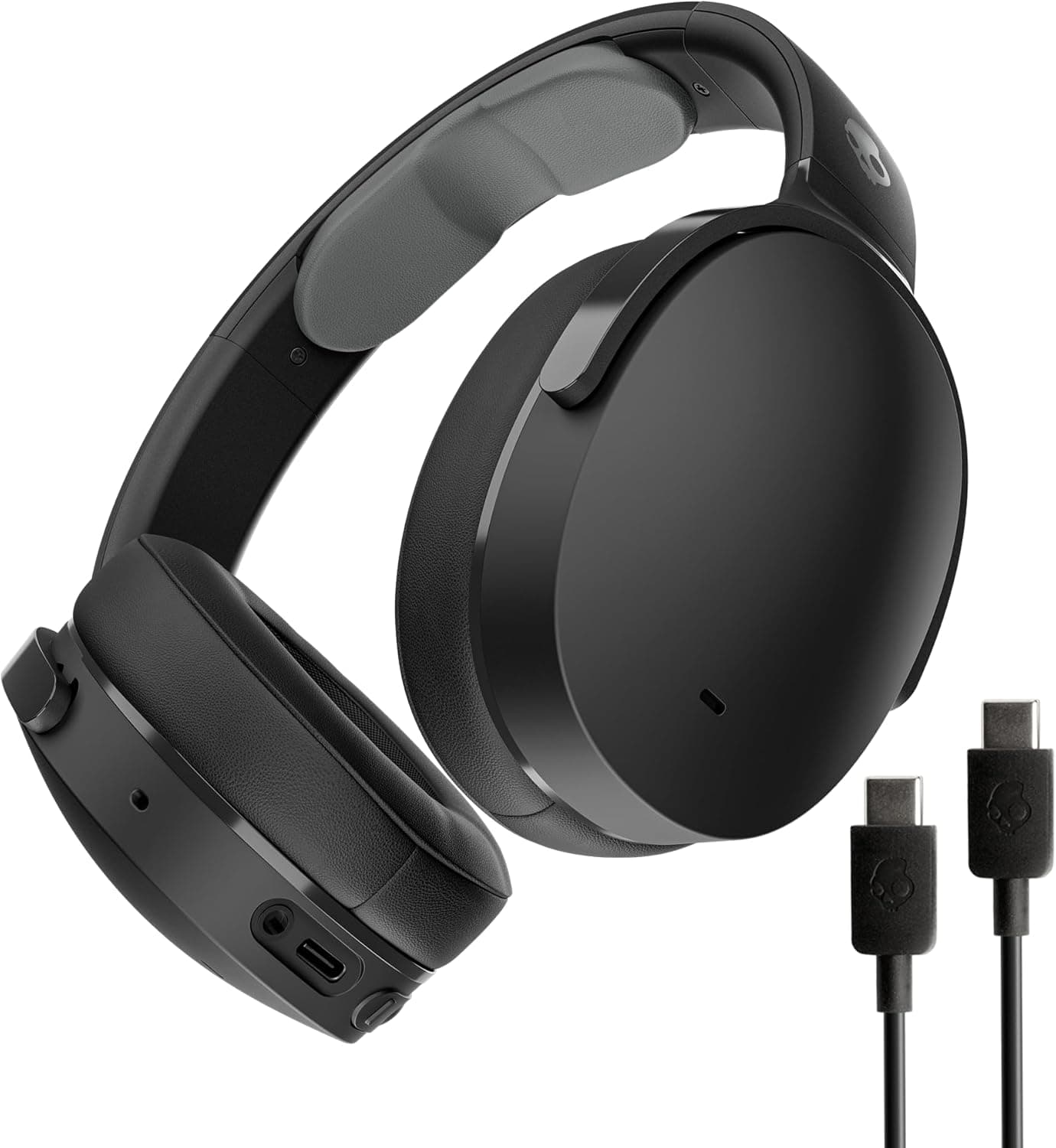 Skullcandy Hesh Evo Casque Supra-Auriculaire sans Fil, Autonomie 36 h, Microphone, Compatible iPhone + Android + Appareils Bluetooth - Noir