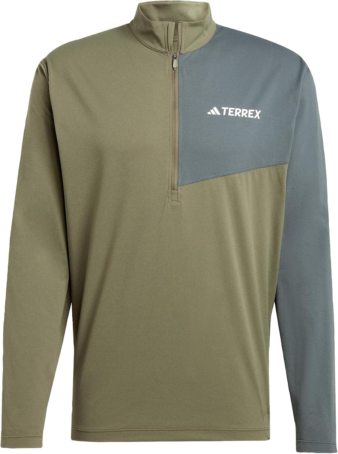 adidas Men's T-Shirt Manches Longues et Zip 1/2 Terrex Multi Climacool
