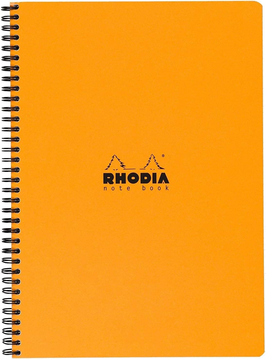 RHODIA 193108C - Cahier à Spirale (Reliure Intégrale) Notebook Orange - A4+ 22,5 x 29,7 cm - Ligné - 160 p Détachables - Papier Clairefontaine 80 g/m² - Carte Enduite Souple et Résistante