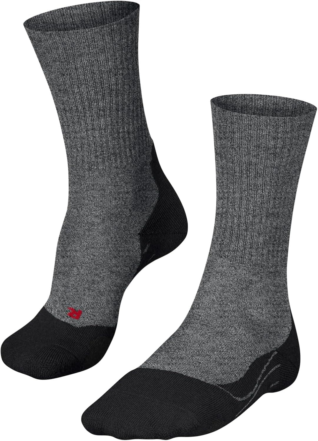 FALKE femme TK2 Wool chaussettes de randonnée rembourrage moyen anti-ampoule thermiques respirantes séchage rapide régulation climatique anti-odeur laine fil fonctionnel 1 paire