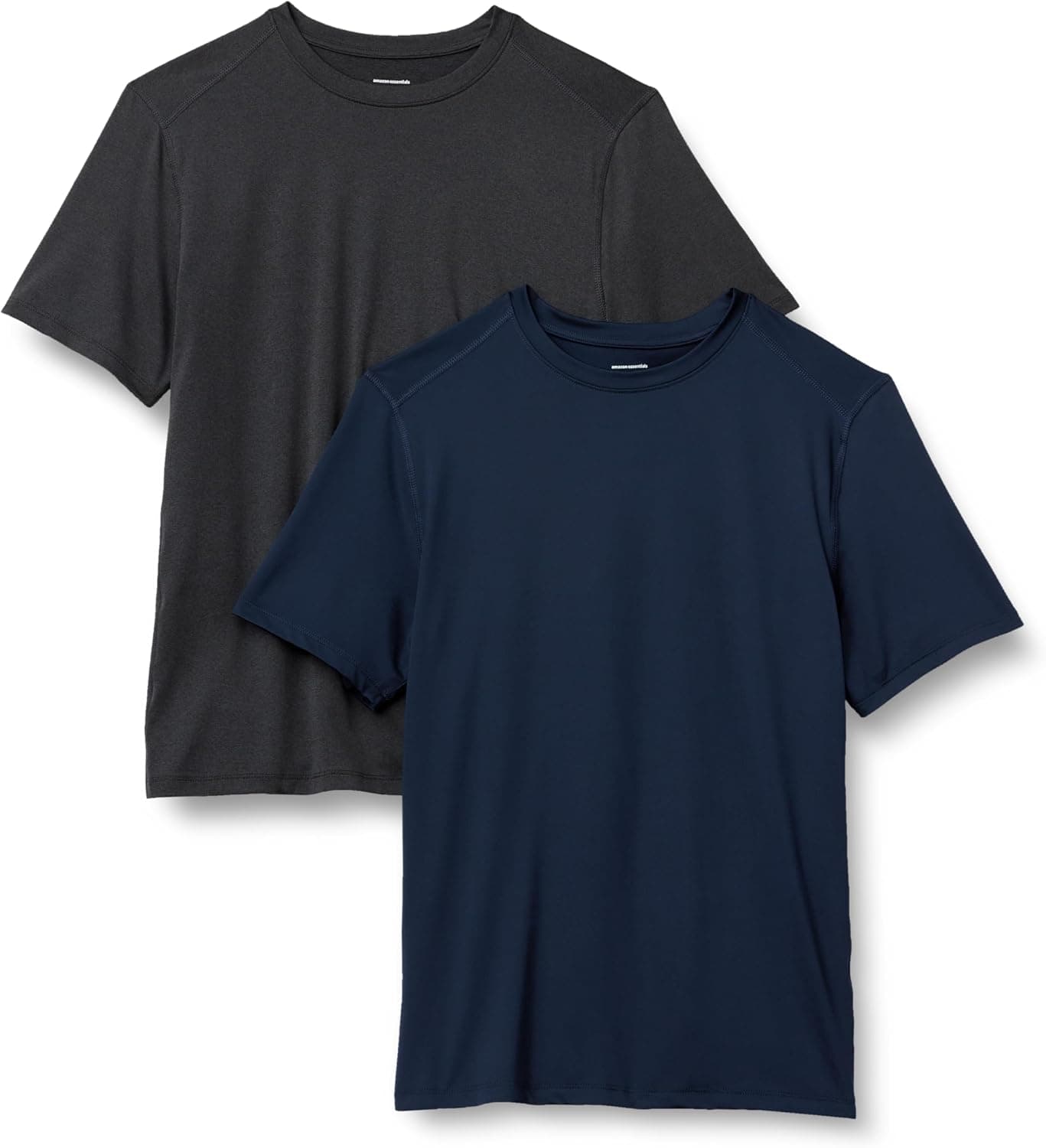 Amazon Essentials T-shirt Léger à Manches Courtes, Tissu Technique et Extensible qui Évacue l’Humidité et Sèche Rapidement Homme, Packs Multiples