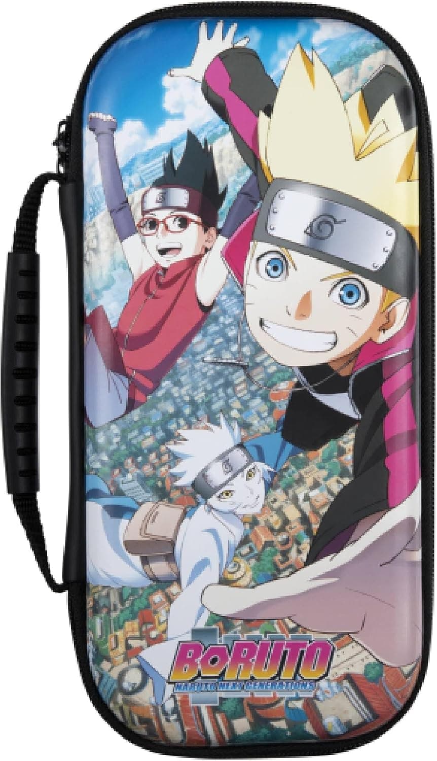 Konix Boruto Naruto Next Generations Housse de Protection et Transport Fly Nintendo Switch, Switch Lite et Switch OLED - Motif Équipe 7 Konoha