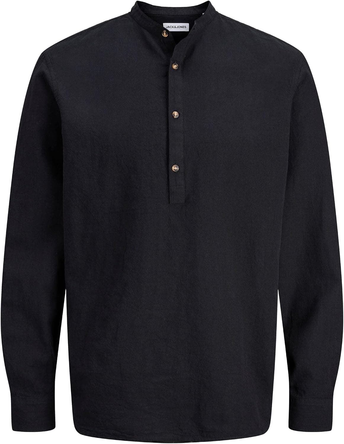JACK & JONES Jjesummer Linen Blend Tunic Shirt L/S Sn Jjesummer Linen Blend Tunique L/S Sn Homme (Lot de 1)