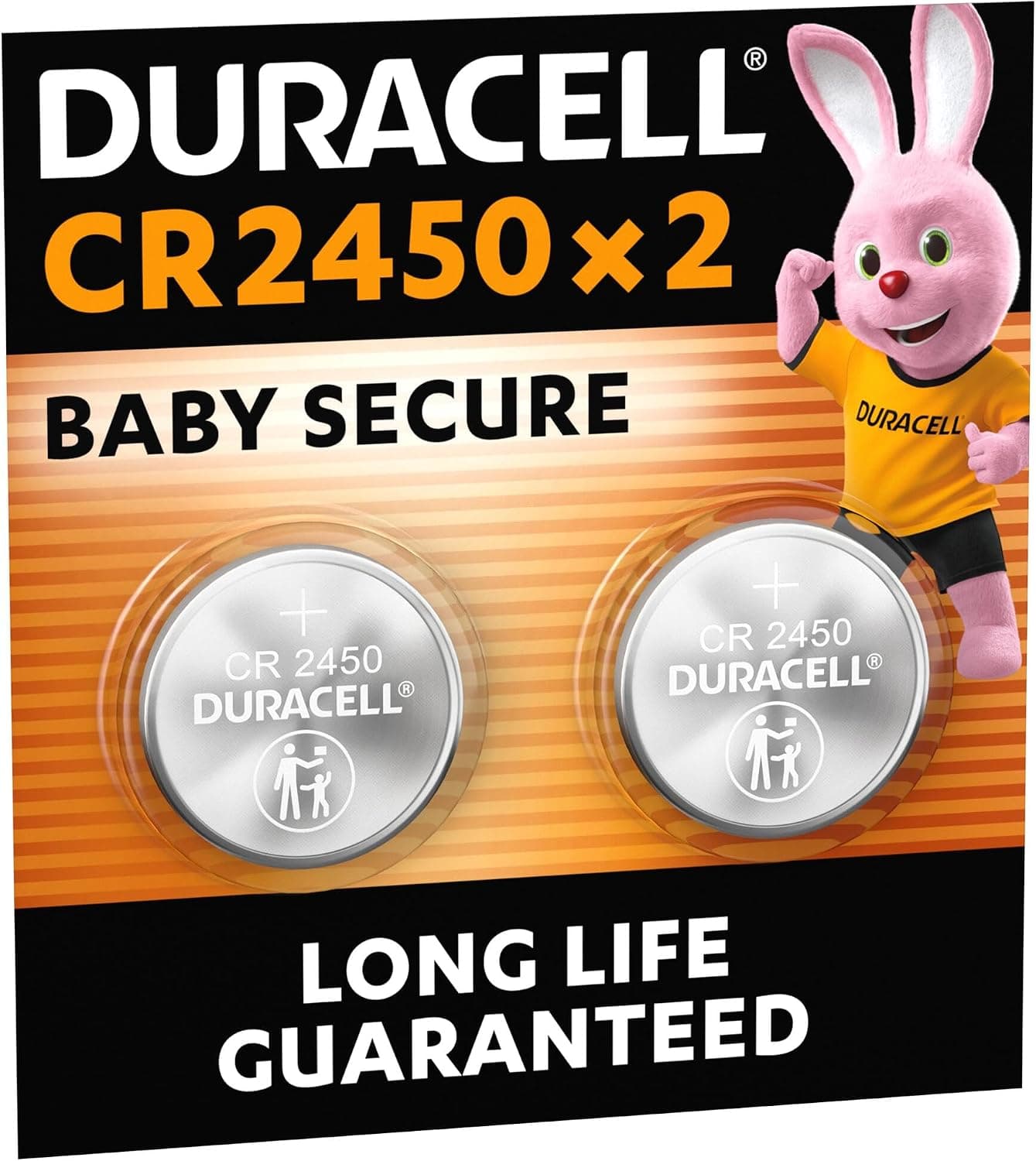 DURACELL 2450 Piles Boutons au Lithium (Lot de 2) 3V, CR2450