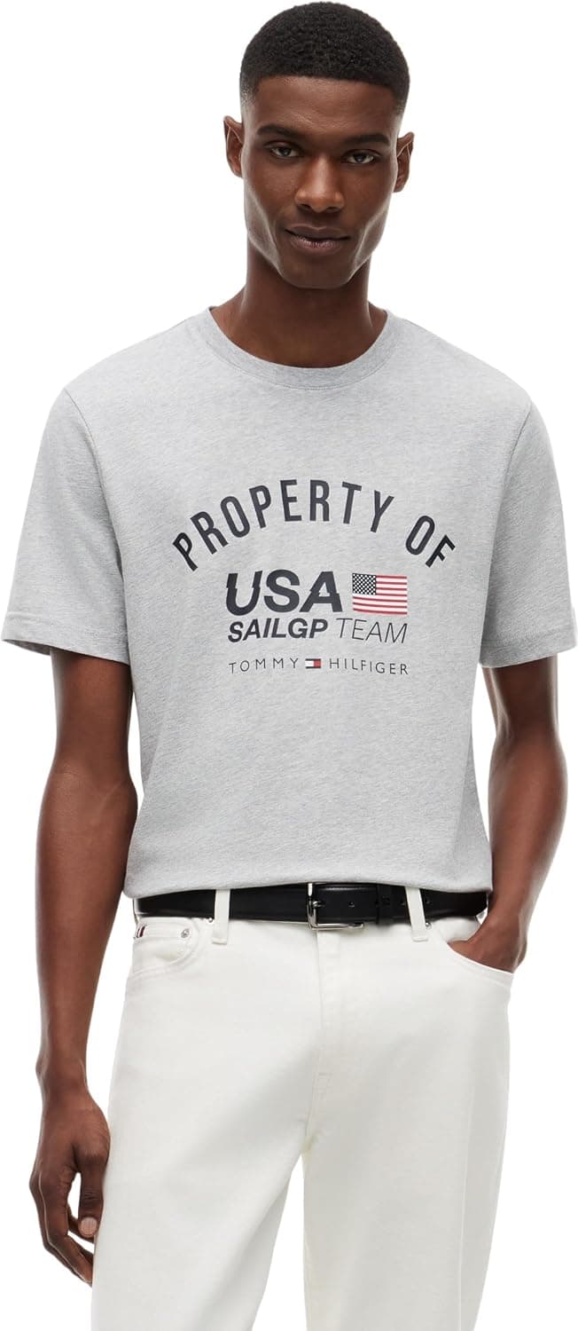 Tommy Hilfiger Us Sailgp Property of USA Tee Mw0mw45093 T-Shirt S/S Homme