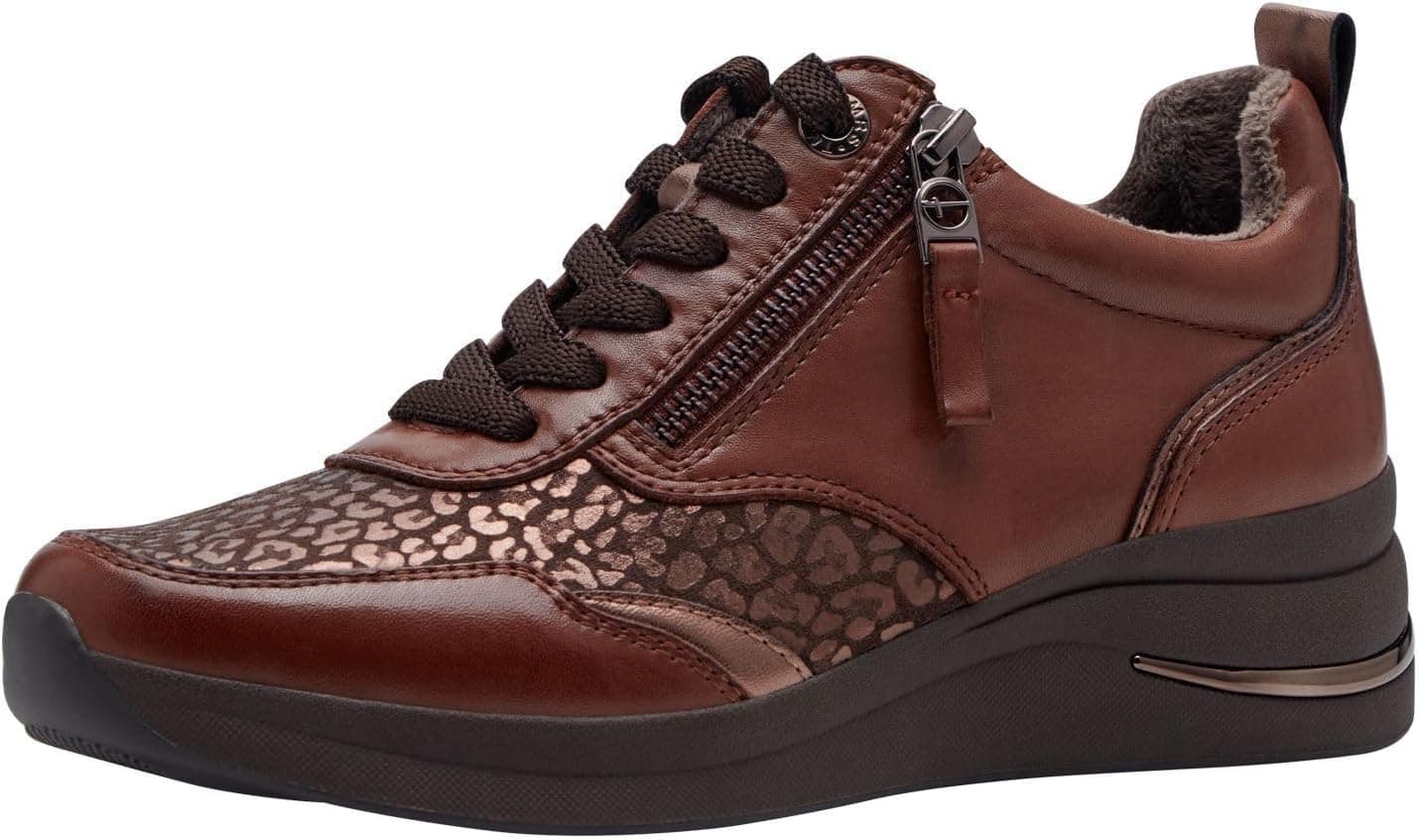 Tamaris Comfort Baskets Femme Plates avec Fermeture éclair Sportives