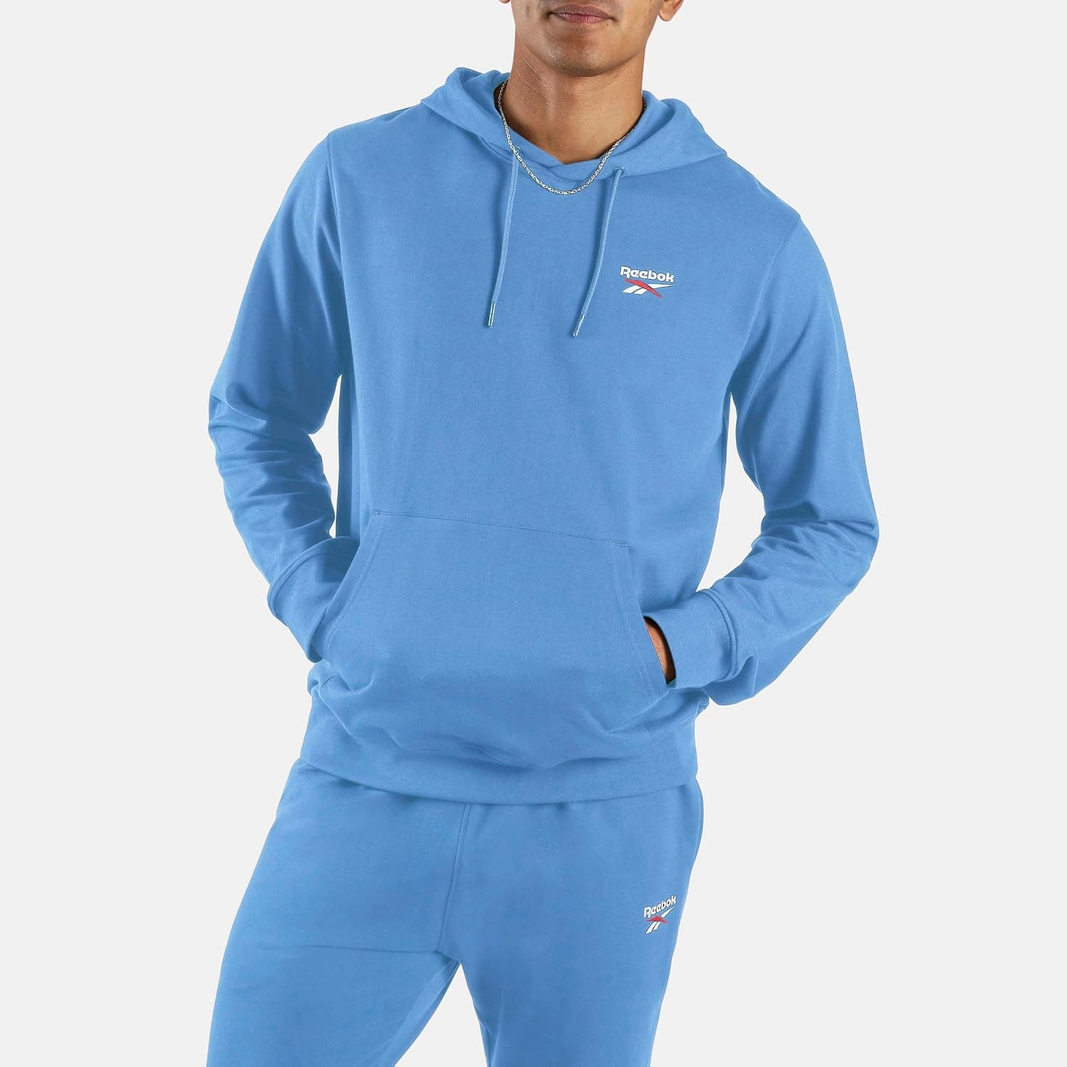 Reebok Id Small Logo French Terry Hoodie Sweat-Shirt à Capuche Homme