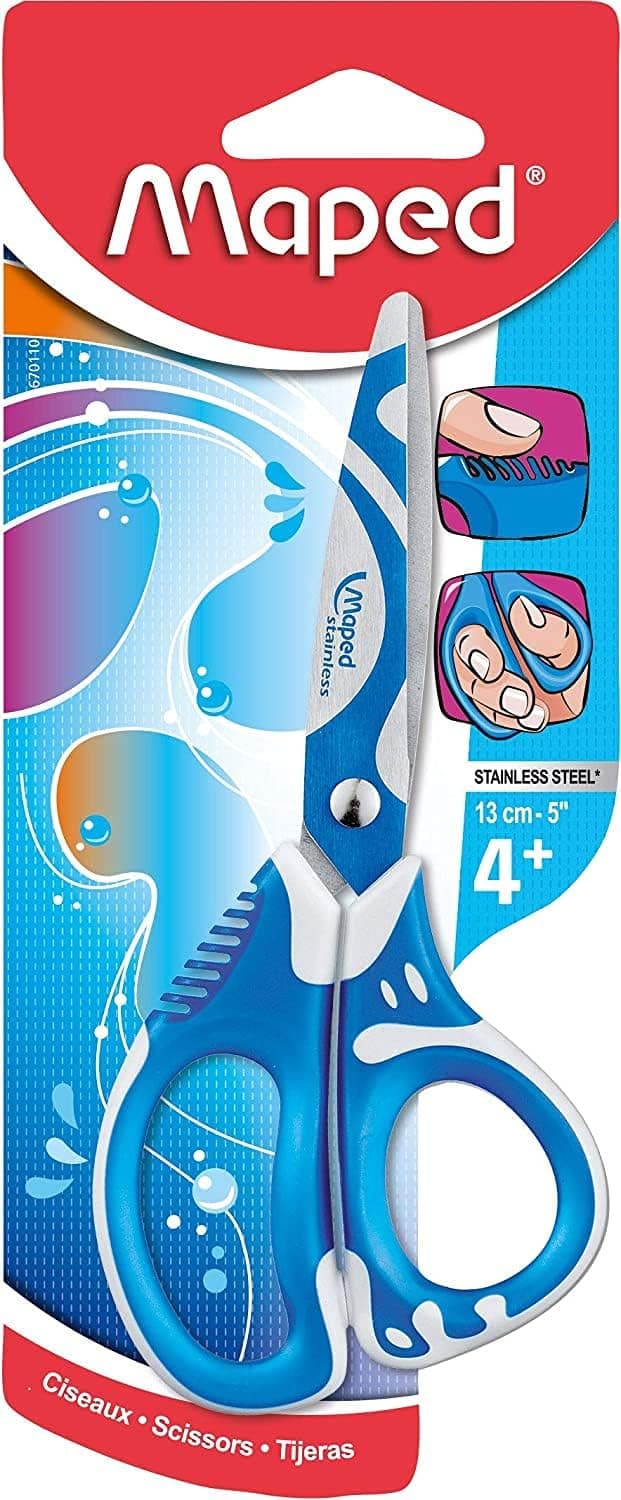 Maped - Zenoa Fit ciseaux - Pour Droitiers - Coloris Aléatoire Bleu, Rose