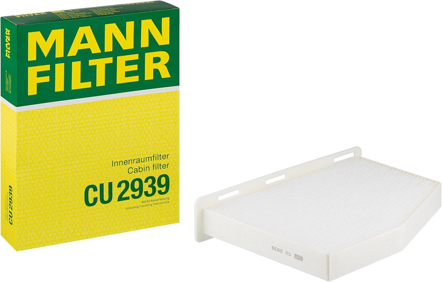 MANN-FILTER CU 2939 Filtre à air de cabine - VÉHICULE DE TOURISME + UTILITAIRES
