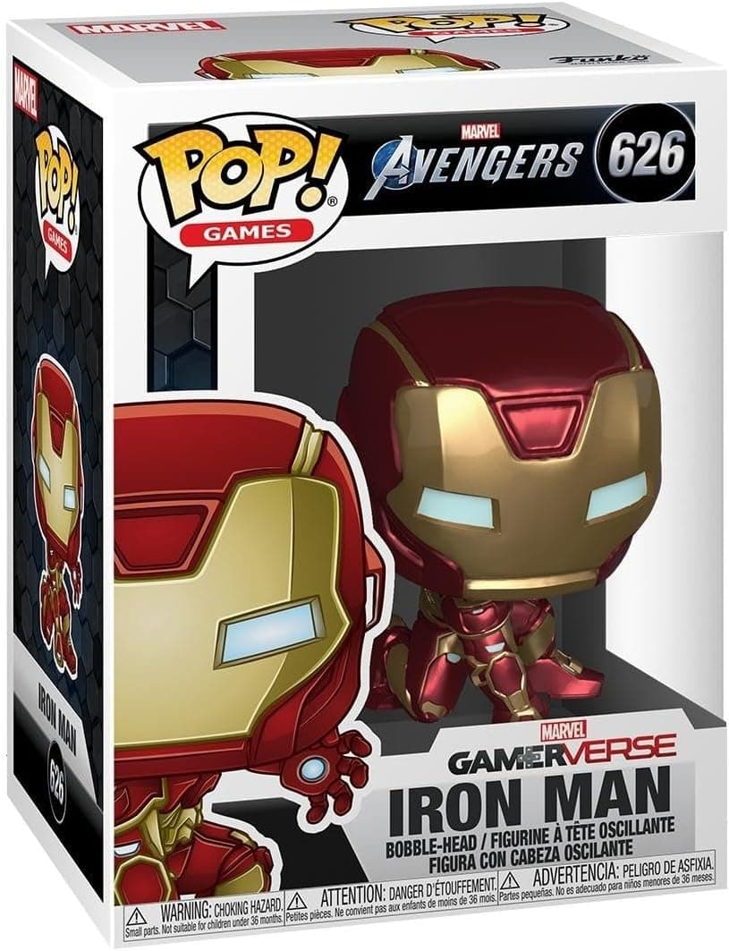 Funko Pop! Marvel : Avengers Game - Iron Man - Stark Tech Suit - Figurine Vinyle à Collectionner - Idée Cadeau - Produit Officiel - Jouets pour Enfants et Adultes - Figurine pour collectionneurs