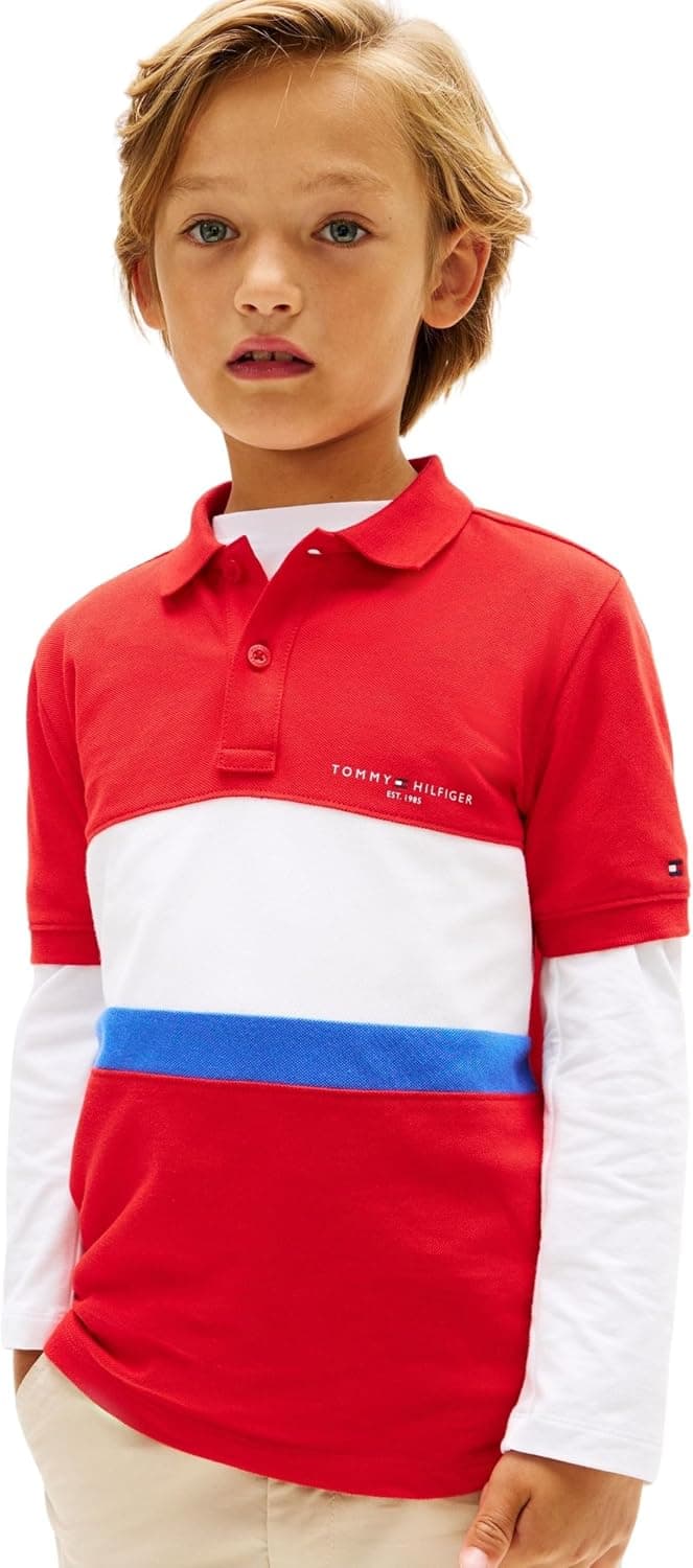 Tommy Hilfiger Mini Corp EMB Clrblock Polo SS Kb0kb10383 Polos Garçon (Lot de 1)