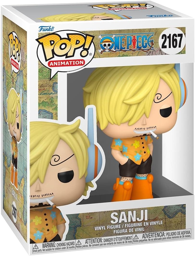 Funko Pop! Animation: One Piece - Sanji | Goodies Officiels - Figurine Vinyle à Collectionner et Déco Étagère - Idée Cadeau Anniversaire pour Fans et Collectionneurs