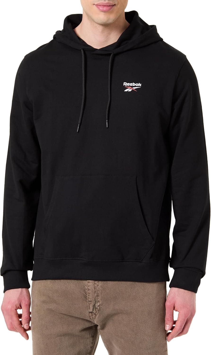 Reebok Id Small Logo French Terry Hoodie Sweat-Shirt à Capuche Homme