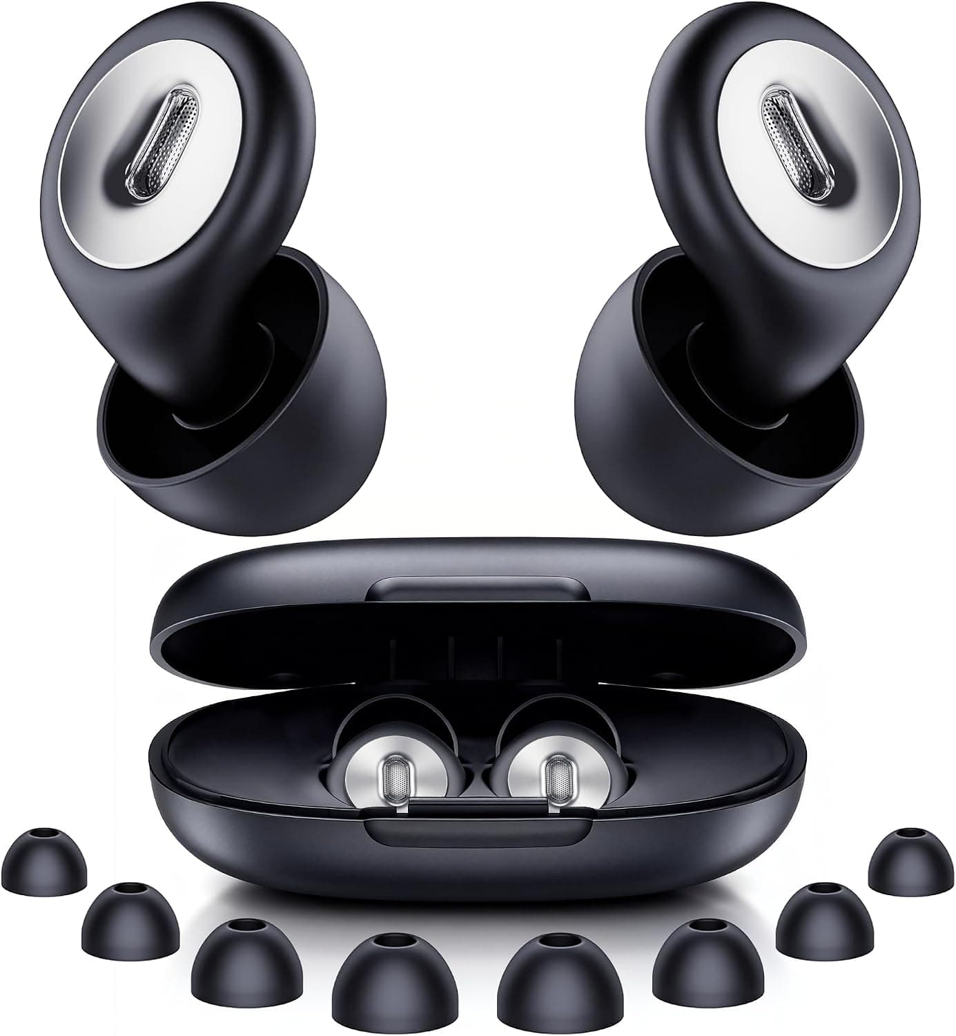2026 Fioobie Bouchon d'oreille Pro - 46 dB Anti-Bruit (ASTM Testés) | Filtre AcousticWave Pro (40-5000 Hz) | Dormir (Sur Côté), Travailler, Voyager, Étudier, Concerts | Réutilisables (1000+ Lavages)