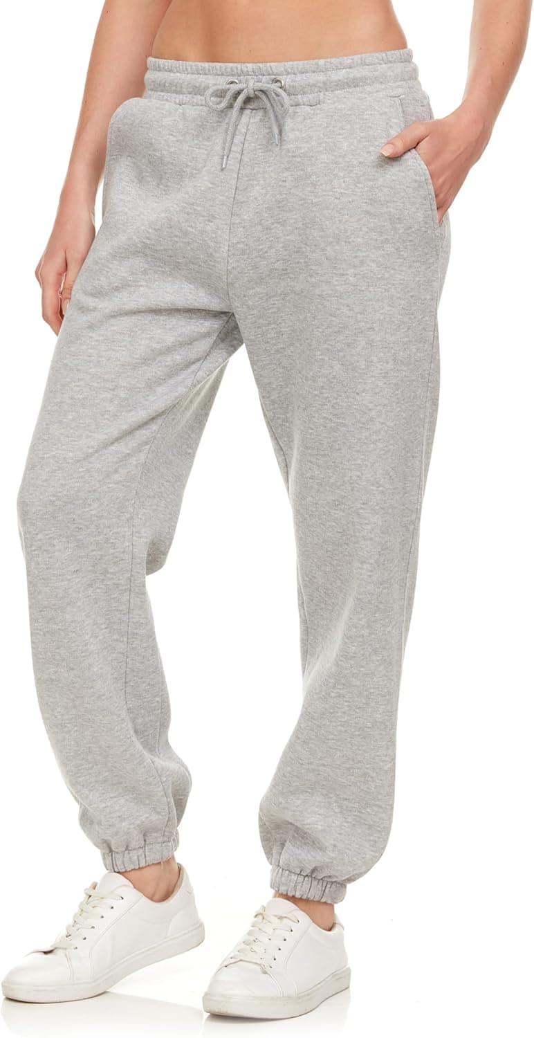 Pantalon de survêtement pour femme - Pantalon de jogging en polaire avec bas fermé - Grande taille