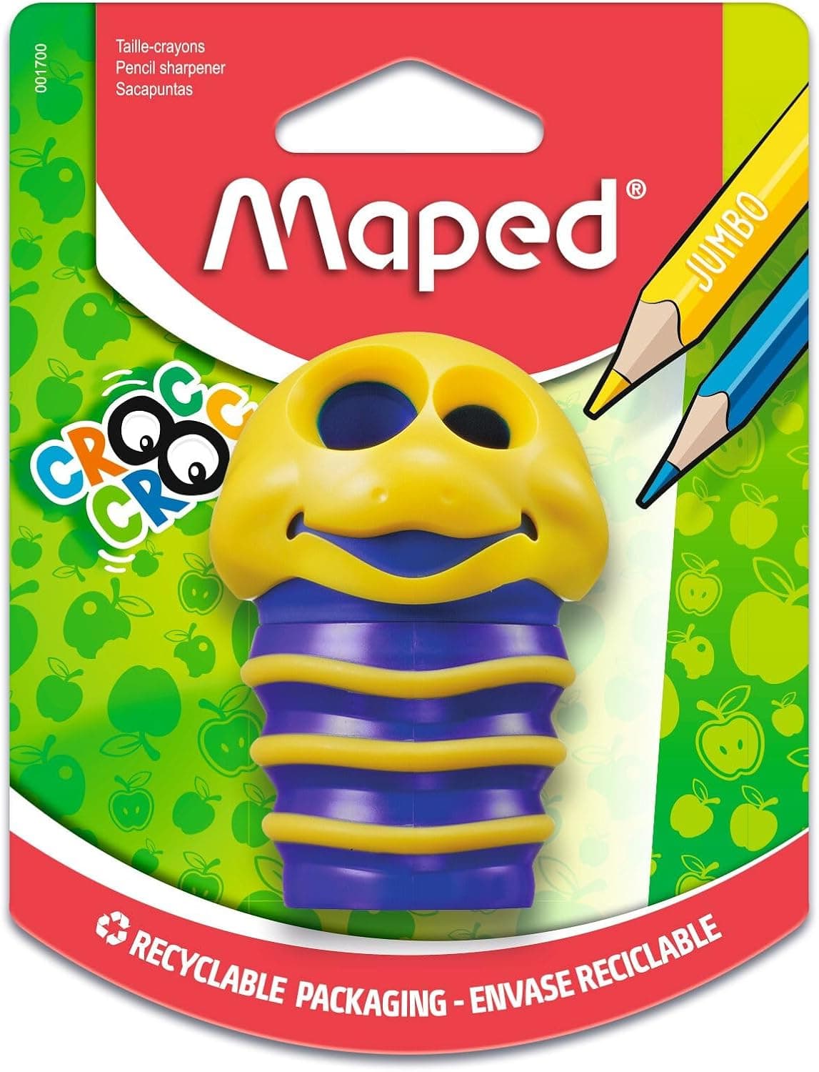 Maped Croc Croc Taille-crayon 2 trous Multicolore