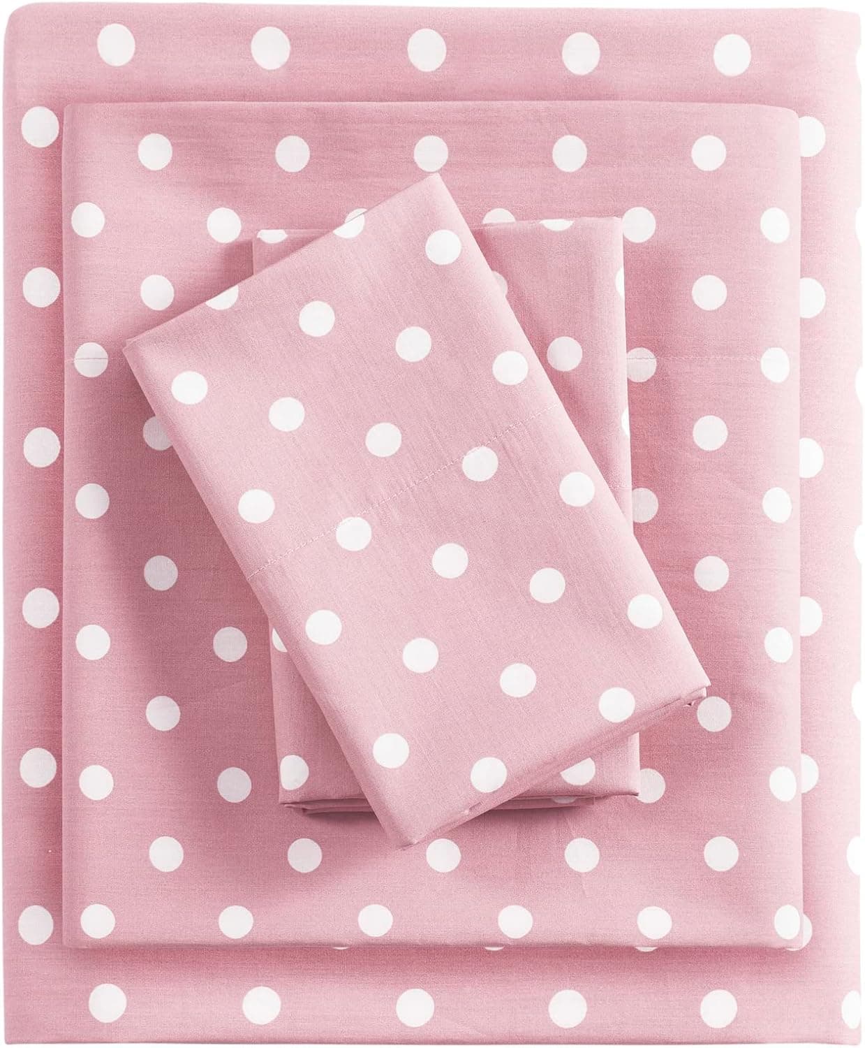 MI ZONE KIDS Parure de lit Ultra Douce, en Coton, Rose, pour lit Double
