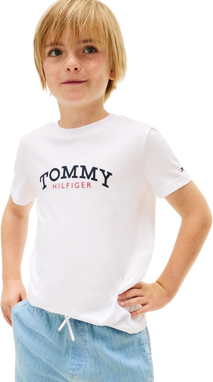 Tommy Hilfiger Monogram Graphic T-Shirt Kb0kb10263 T-Shirts Garçon (Lot de 1)