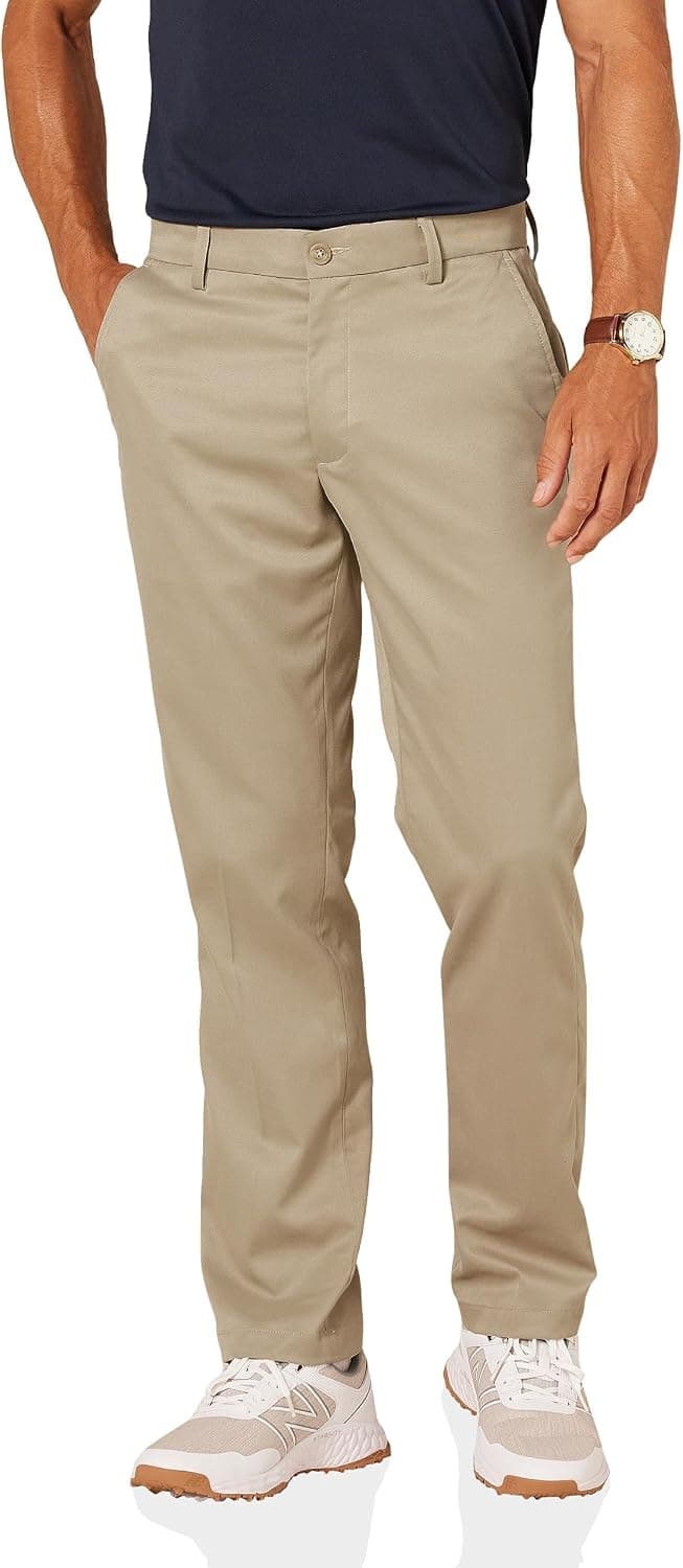 Amazon Essentials Pantalon de Golf Gardant son Extensibilité Toute la Journée, Coupe Droite Homme