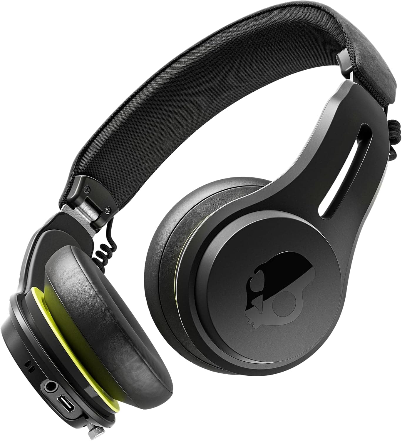 Skullcandy Icon ANC Casque Supra-Auriculaire Bluetooth sans Fil, Suppression Active du Bruit, 60 Heures d’Autonomie, Résistance à l’Eau et la Sueur, Pliable, Résistant, Voyage - Noir